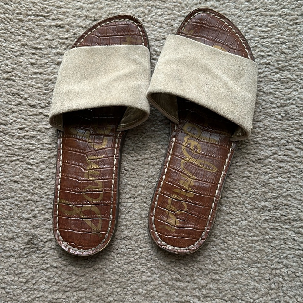 Slide Sandals- beige Sam Edelman